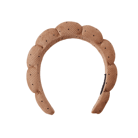 Tiara Nuvem Almofadada para Skin Care Cor Marrom