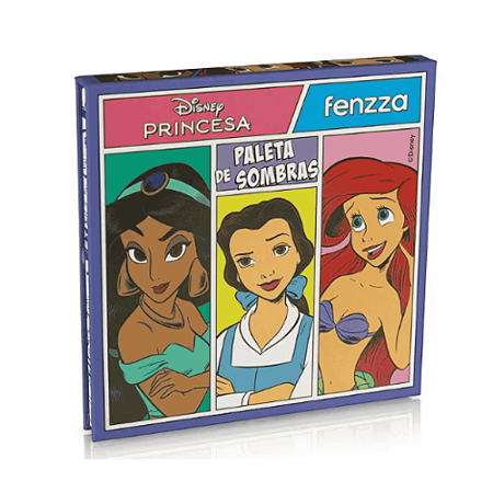 Paleta de Sombras Lilás 16 Cores Princesa da Disney Fenzza