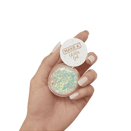 Glitter em Gel Glam Perola da Folia