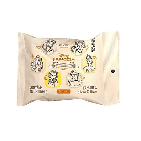 Lenço Demaquilante Princesas Fenzza