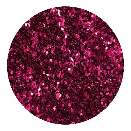 Glitter Mini Confete Flocado Rosa Azaleia