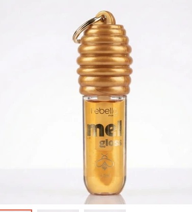 Lip Gloss Labial de Mel com Chaveiro Febella