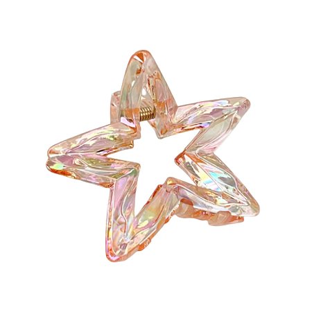 Presilha Piranha Estrela Holografica Laranja