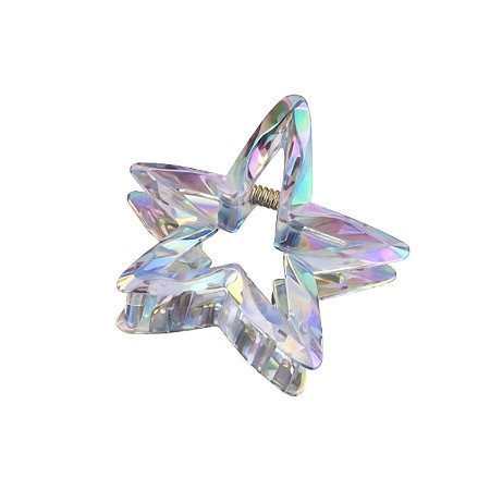 Presilha Piranha Estrela Holografica Preta