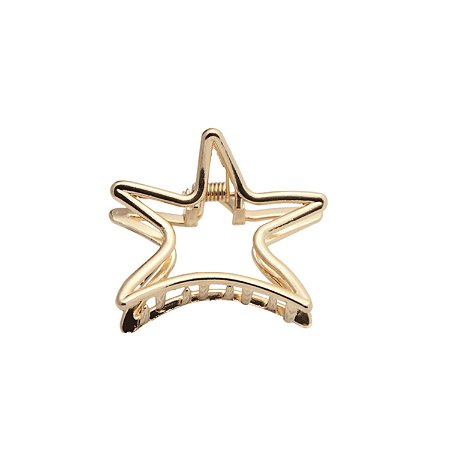 Presilha Piranha Estrela Metal Dourado