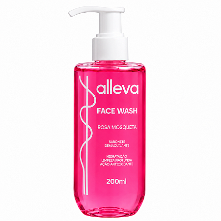Sabonete Demaquilante Rosa Mosqueta 200ml Alleva