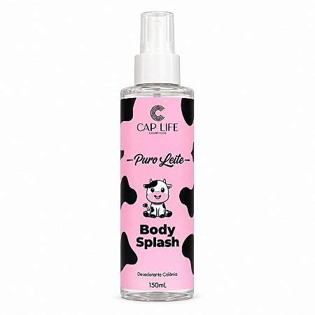 Body Splash Puro Leite Cap Life 150 ml