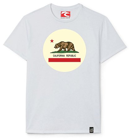 Camiseta Santo Swell California Republic Ball Estampada Manga Curta 1 Cor