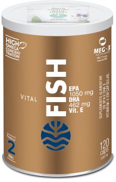 Vital Fish - Ômega 3 Concentrado EPA DHA - 120 Cápsulas - Vital Atman