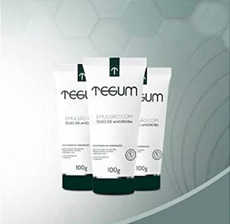 Creme Tegum Emulsão Óleo de Andiroba 100Gr 3 Unidades