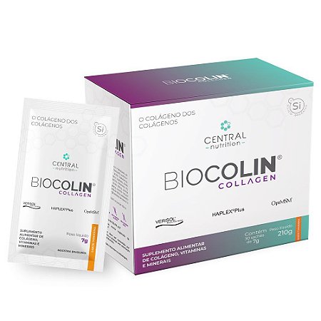 Novo Biocolin Collagen Com Verisol - 30 Saches - 7gr - Central Nutrition - O Colágeno dos Colágenos
