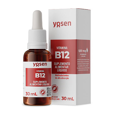 Vitamina B12 Em Gotas Yosen 30 mL - Um Novo Conceito em Vitamina B12