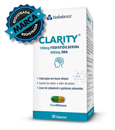 Clarity Biobalance - Fosfatidilserina e Ômega 3 DHA Para Nutrição Cerebral