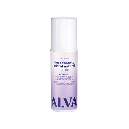 Alva Desodorante Roll on Cristal Natural Lavanda Vegano 70ml