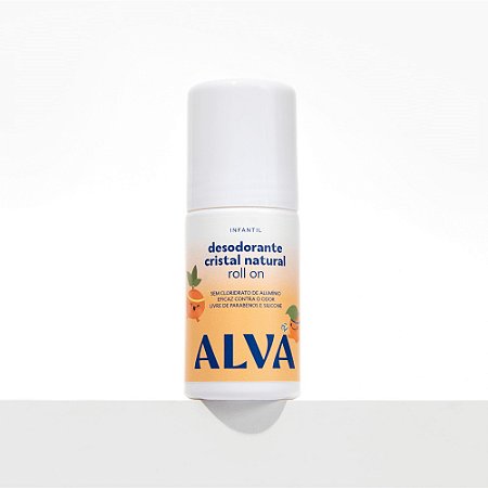 Alva Desodorante Infantil Natural Roll On – Vegano, Sem Alumínio, Para Pele Sensível 50ml