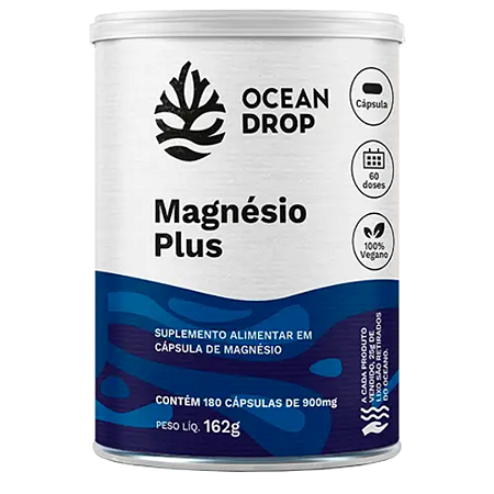 Magnésio Plus Ocean Drop 4 Formas Queladas