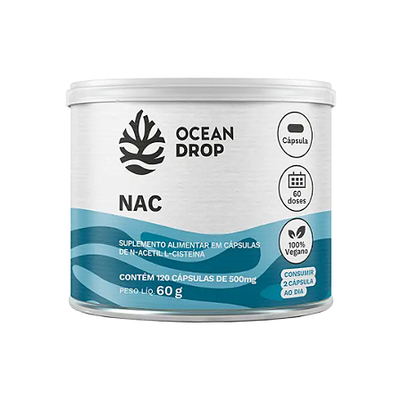 NAC 600mg Ocean Drop Suplemento Antioxidante