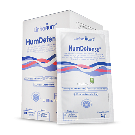 HumDefense Linhahum Suplemento Imunidade 10 Sachês