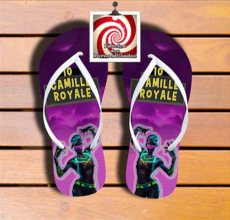 chinelo fortnite sandalia personalizada lembrancinha aniversario unissex - aniversario tema fortnite