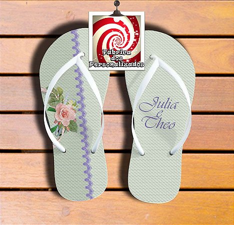 sandalia lembrança casamento