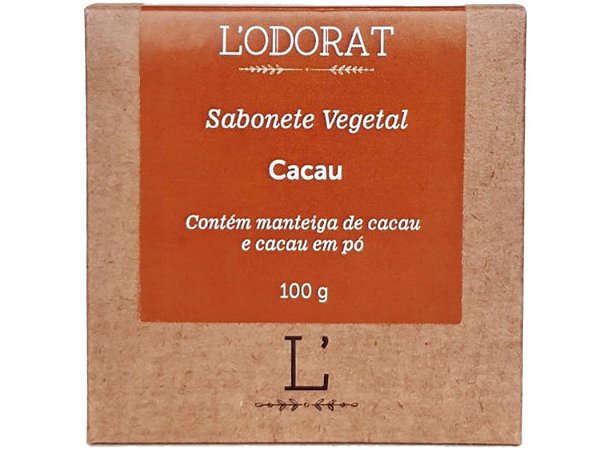 Sabonete Vegetal em Barra - Cacau - 100 g