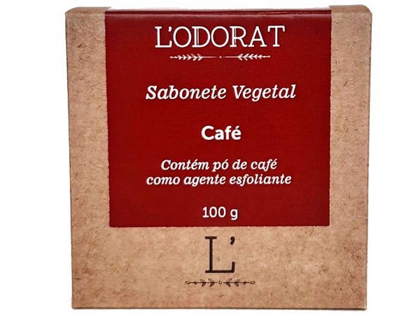 Sabonete Esfoliante Vegetal em Barra - Café - 100 g