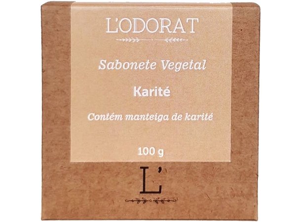 Sabonete Vegetal em Barra - Manteiga de Karité - 100 g