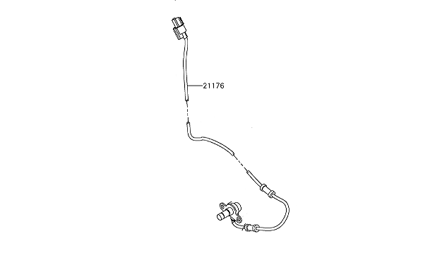 SENSOR ABS TRASEIRO KAWASAKI Z800 - 21176-0753