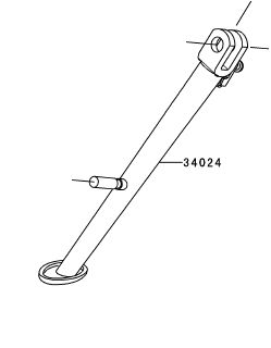 CAVALETE LATERAL ZX-6R - 34024-0065