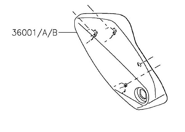 TAMPA LATERAL PRETA - 36001-0615-45L