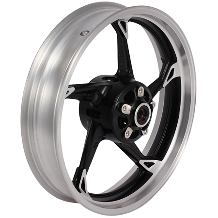 RODA DIANTEIRA PRETO E PRATA KAWASAKI Z1000 / 2010 A 2013 - 41073-0157-18
