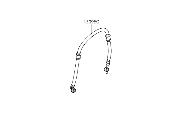 MANGUE FREIO DIANT CALIPER ESQ-DIR - 43095-0735
