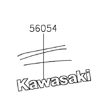 ADESIVO TANQUE COMBUSTIVEL KAWASAKI - 56054-1477