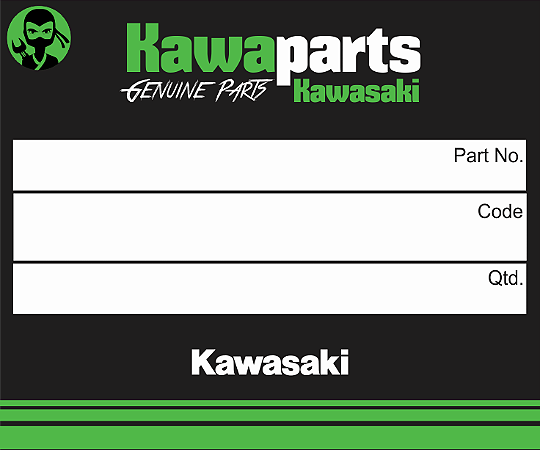 ADESIVO CARENAGEM INF DIR KAWASAKI - 56054-1570