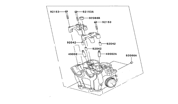 CABEÇOTE KX250F - 11008-0116