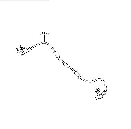 SENSOR VELOCIDADE RODA TRAS - 21176-0836