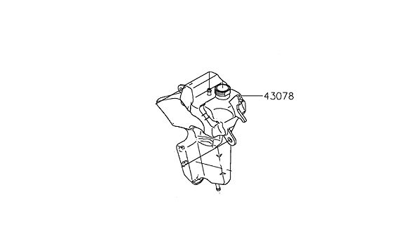 RESERVATORIO LÍQUIDO ARREFECIMENTO KAWASAKI VERSYS 300 - 43078-0587