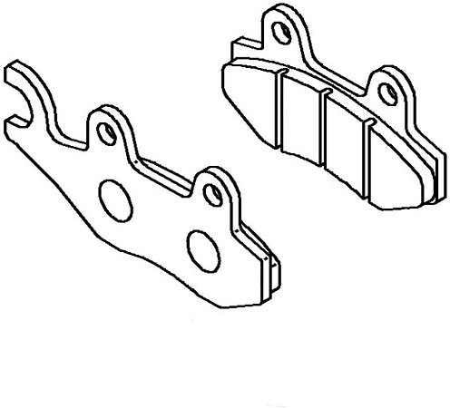 PASTILHA DE FREIO TRASEIRA VERSYS-X 300 - 43082-0172