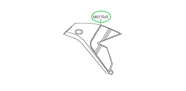 ADESIVO LATERAL ESQUERDO CARENAGEM PISCA - 56077-0785