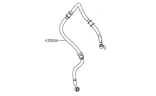 MANGUEIRA FREIO (BOMBA ABS / PINÇA DIANTEIRA ) KAWASAKI NINJA 400 / 2019 a 2022 - 43095-1488