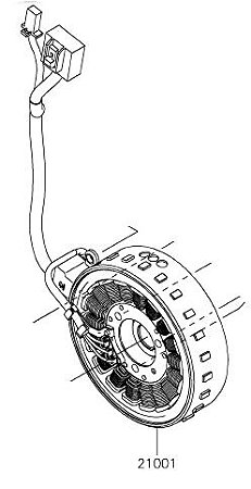 GERADOR / ESTATOR - 21001-0630