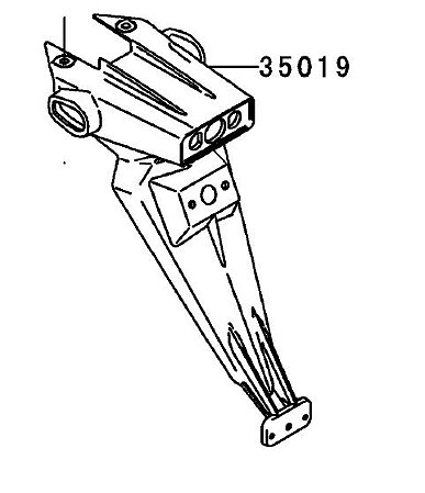 SUPORTE PARA LAMA PLACA KAWASAKI NINJA ZX-10R / NINJA ZX-6R - 35019-0060 CK