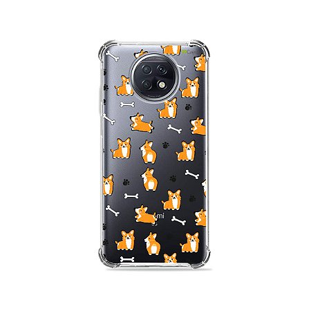 Capa (Transparente) para Xiaomi Redmi Note 9T - Cãozinho