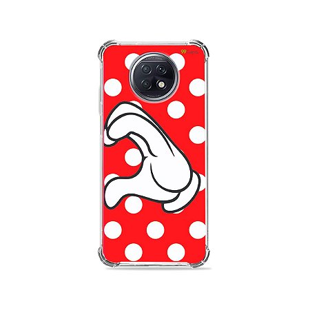 Capa para Xiaomi Redmi Note 9T - Coração Minnie