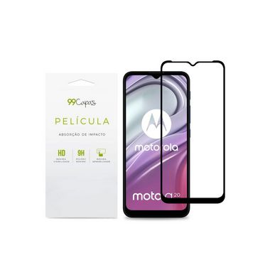 Película de Vidro 3D (borda preta) para Moto G9 - 99Capas