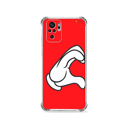 Capa para Xiaomi Redmi Note 10 4G - Coração Mickey