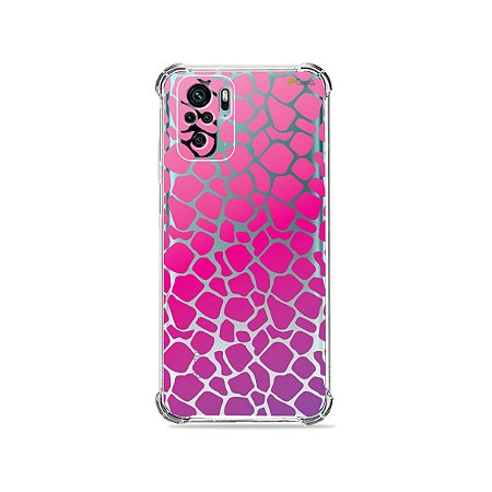 Capa (Transparente) para Xiaomi Redmi Note 10 4G - Animal Print Pink