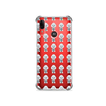 Capa (Transparente) para Moto E6 Plus - Poodle