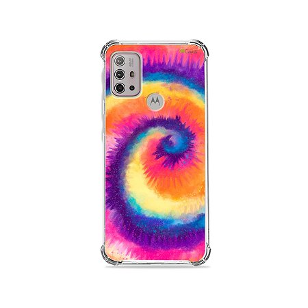 Capa para Moto G20 - Tie Dye Roxo