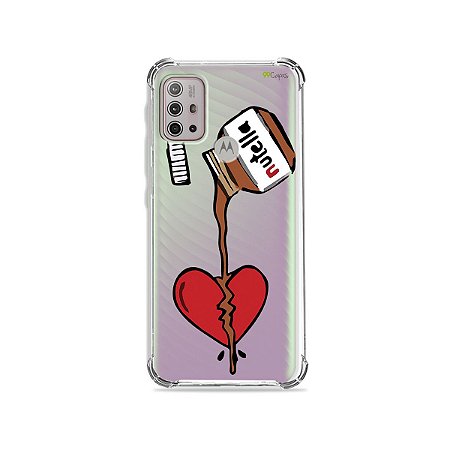 Capa (Transparente) para Moto G20 - Nutella